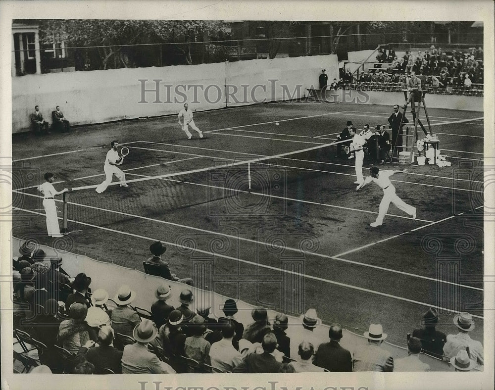 1933 Press Photo George Lott in United States Davis Cup - Historic Images