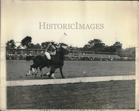 1927 Press Photo Captain Wilsinson of Army, W.S. Jones of Rumson, Jr. Polo - Historic Images