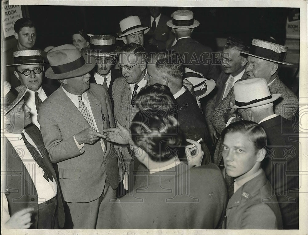 1932 Press Photo Paul H. Willis, John Carill, Democratic Convention - Historic Images