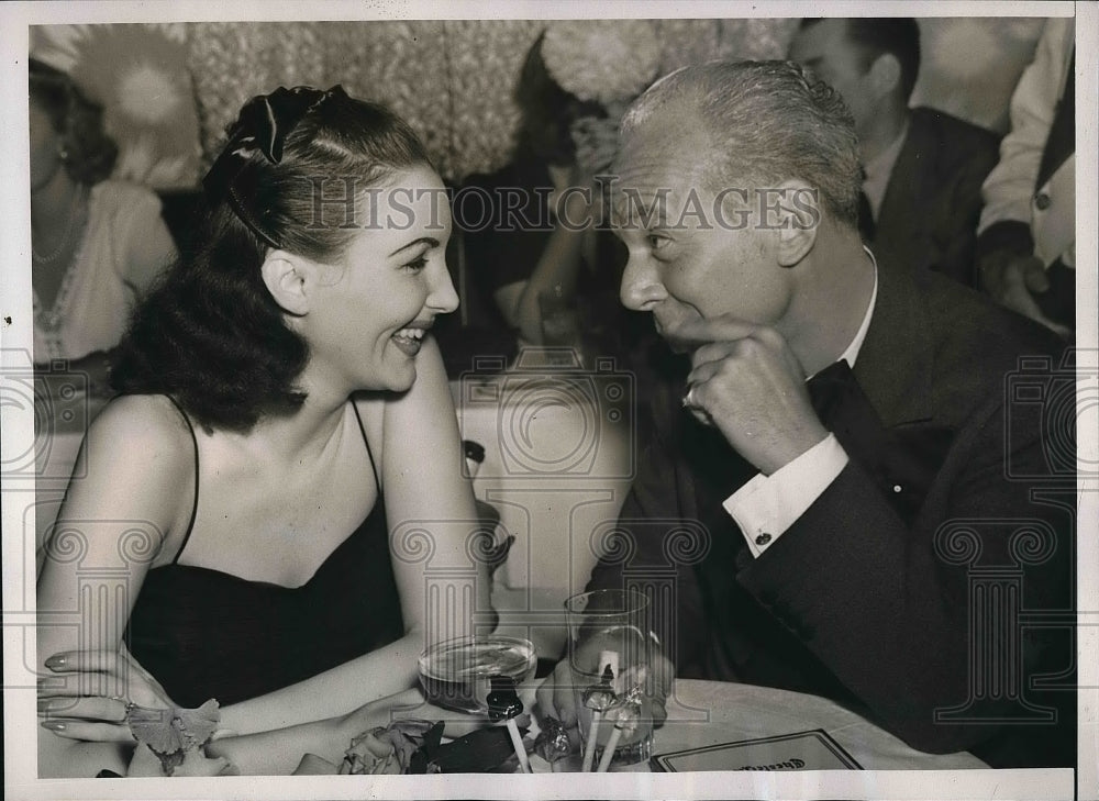 1939 Press Photo Tommy Manfield, Asbestos Heir, Elinor Troy, Actress, Dancer - Historic Images