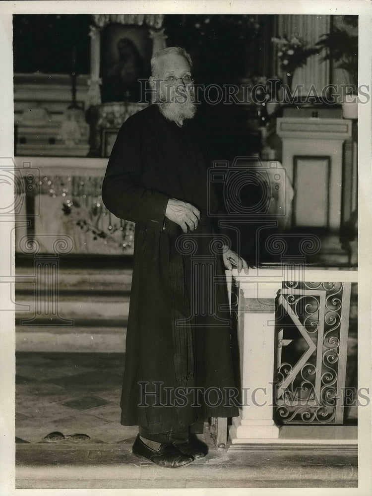 1932 Press Photo Reverend Henry C. Longo, S.J., Roman Catholic Priest, New York - Historic Images