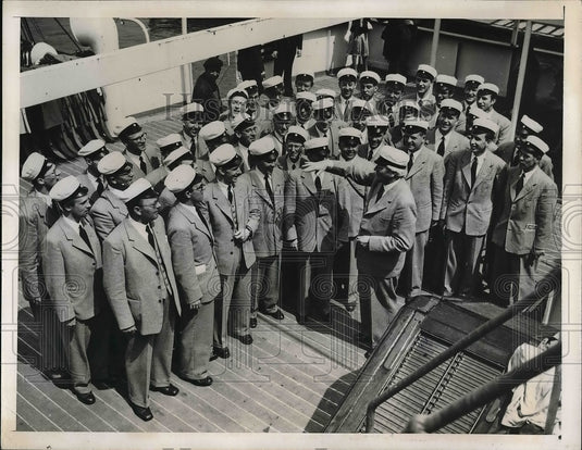 1947 Press Photo Sweden's  Lund University Chorus Visits America - Historic Images
