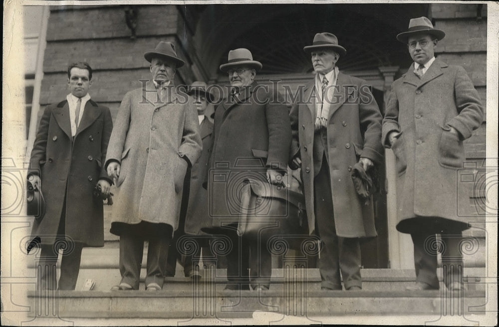 1928 Press Photo George Locus, Judge James Lowell, Jeremiah Sullivan, F. Mason - Historic Images