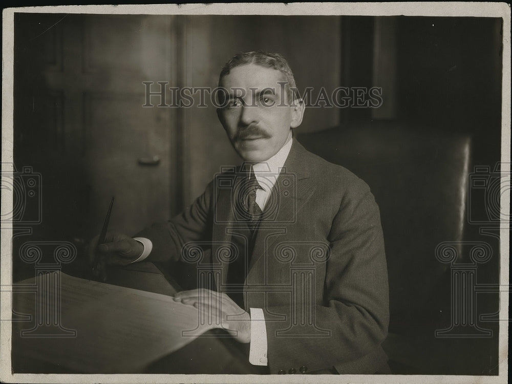 1918 Press Photo Max May Head of New York Trust Company - Historic Images