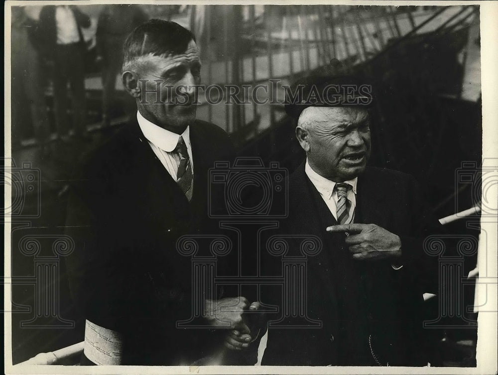 1928 Press Photo Captain Bill Mortenson of Star of England - Historic Images