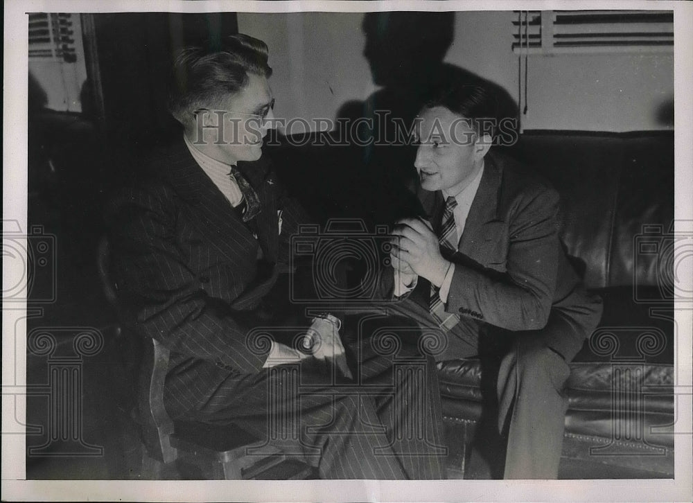 1941 Press Photo Hugo Lundquist of Aeronautical Mechanics - Historic Images