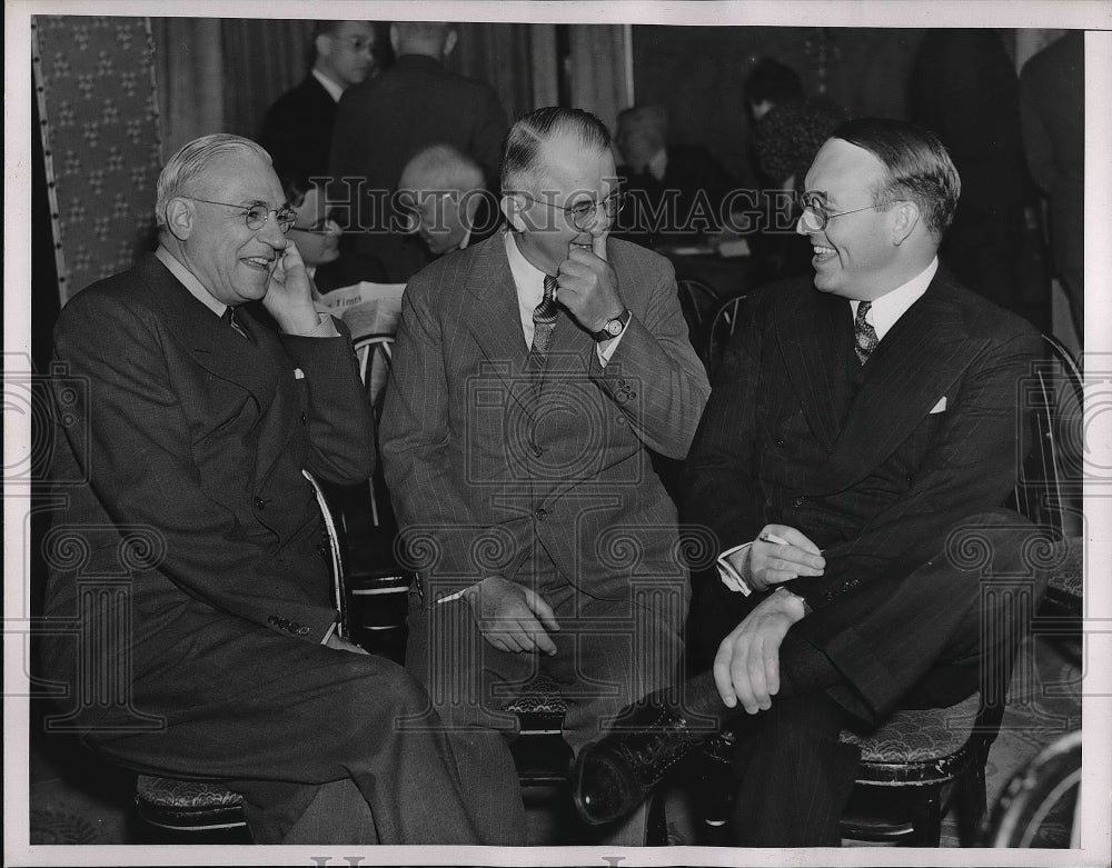 1938 Press Photo George Lingan of Kansas City Star, Paul Patterson of Baltimore - Historic Images