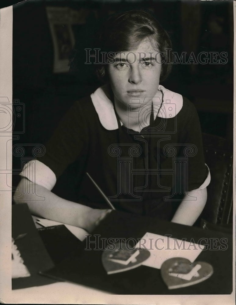 1922 Press Photo Elizabeth Horbeck, Norbeck, Valentine Writer - Historic Images