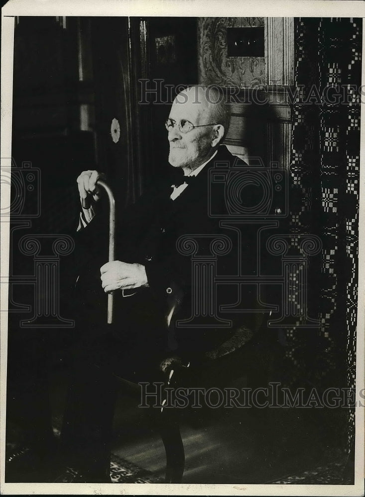 1931 Press Photo Age 101 Charles Harwood of California - Historic Images