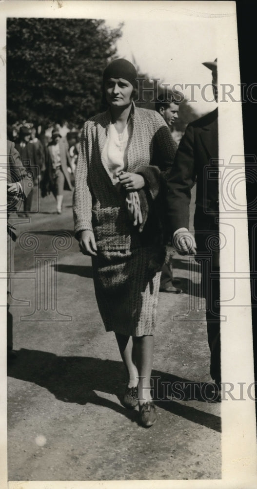 1930 Press Photo Mrs. Prentice Talmage, International Polo Match, New York - Historic Images
