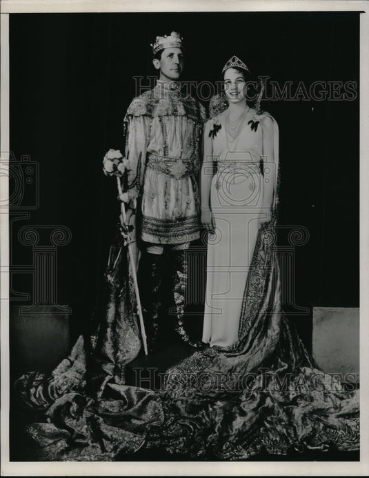 1935 Press Photo Mollie Darmele & Sidney Farnsworth - Historic Images