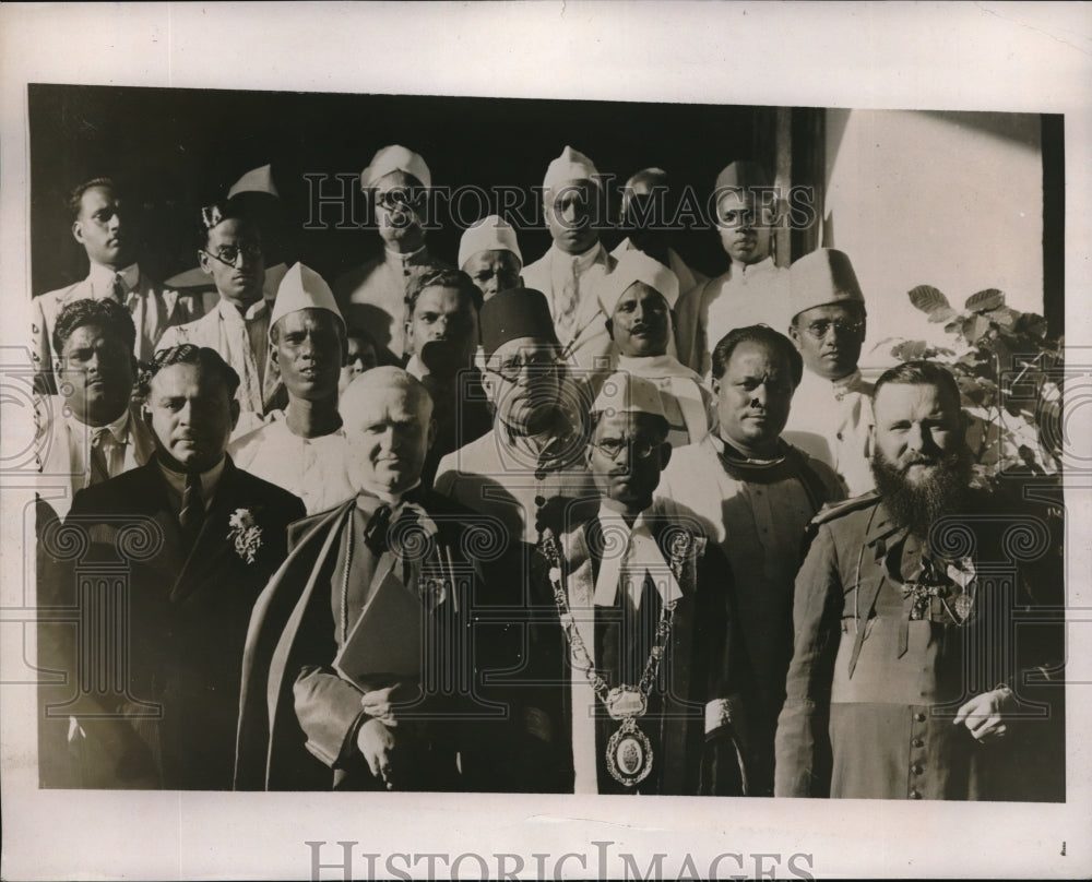 1938 Press Photo Rev.Leo Peter Kierkels represent Pope at Eucharist Congress. - Historic Images