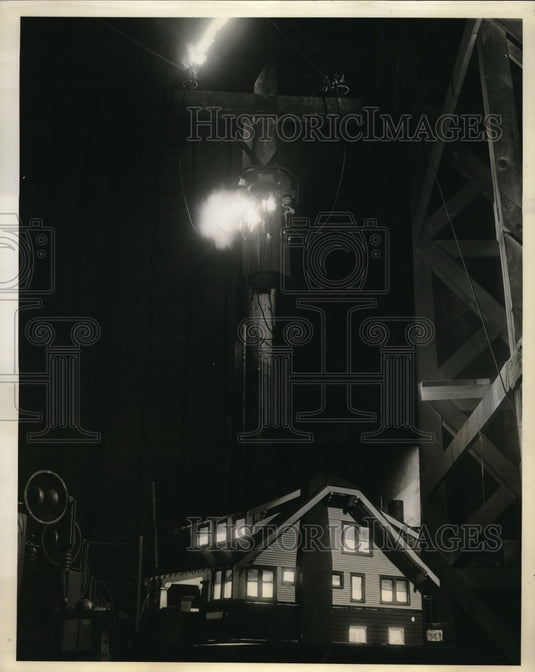 1939 Press Photo Westinghouse Electric Protects House from Lightening - Historic Images