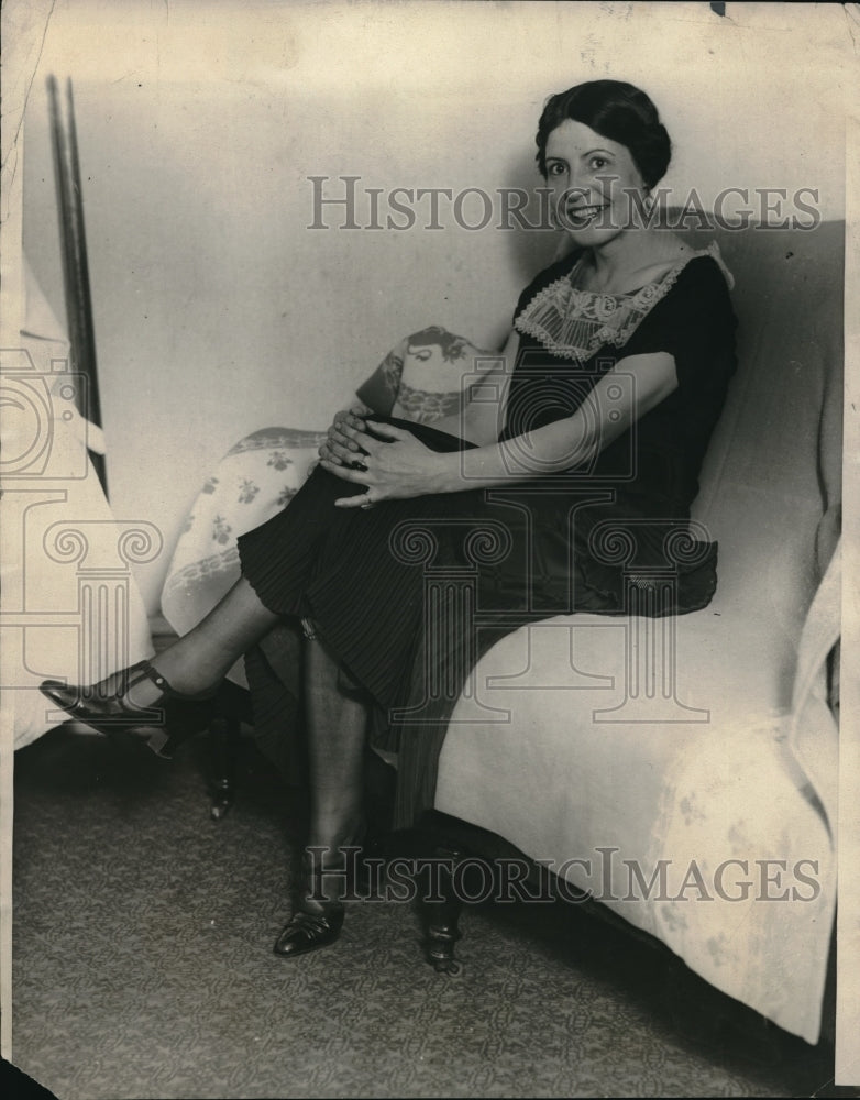 1924 Press Photo Lydia Hutchison - Historic Images