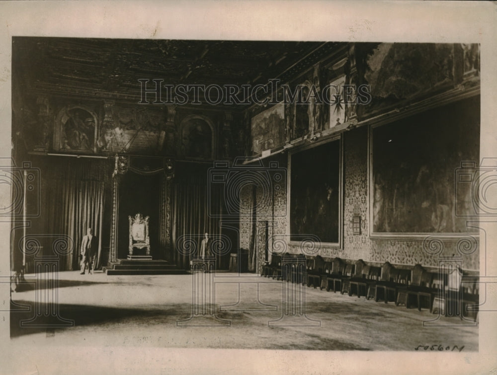 1923 Press Photo Vatican Italy Rome Secret Chambers Of The Pope - Historic Images