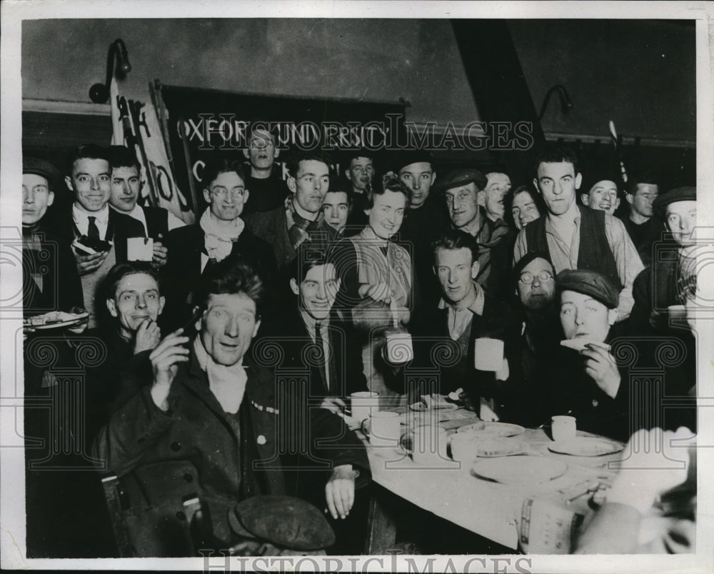 1934 Press Photo London England Oxford University Students - Historic Images