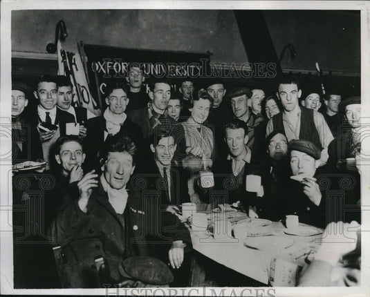 1934 Press Photo London England Oxford University Students - Historic Images
