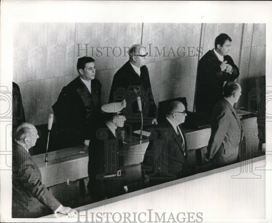 1966 Press Photo Wilhelm Burger Joseph Erber Gerhard Neubert Little Auschwitz- Historic Images