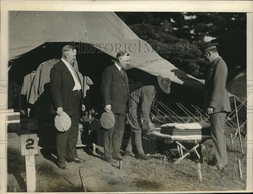 1926 Press Photo Labor leaders visiting the Citizens Military Training Camp - Historic Images