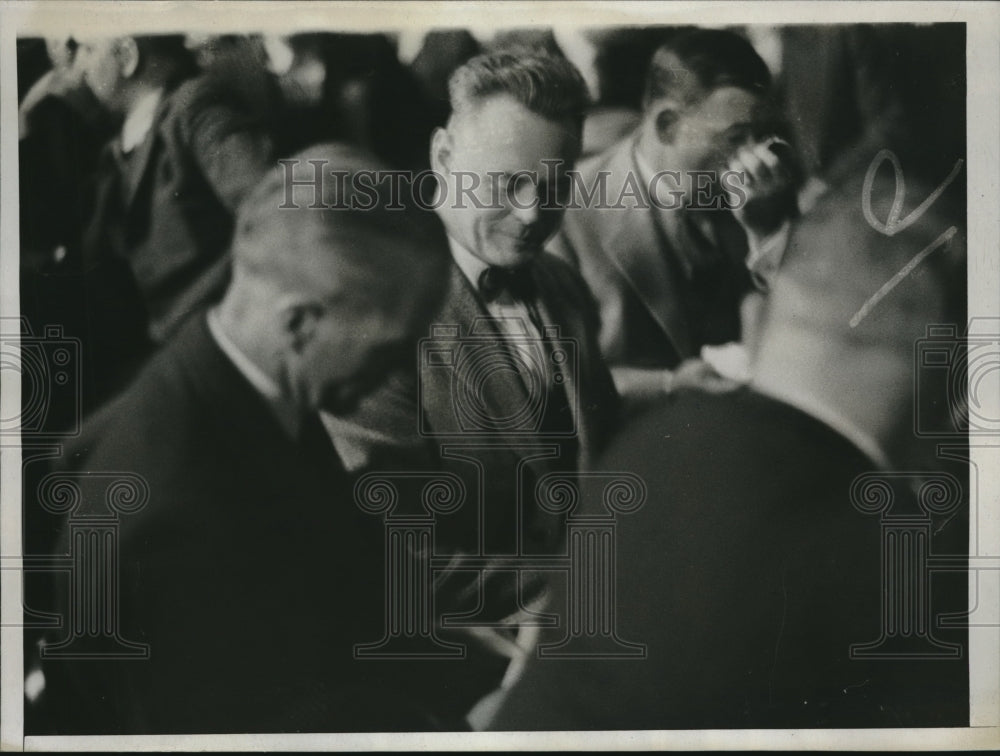 1934 Press Photo Inspector Lyons New York Police Norman Schwarzkopi Trial - Historic Images