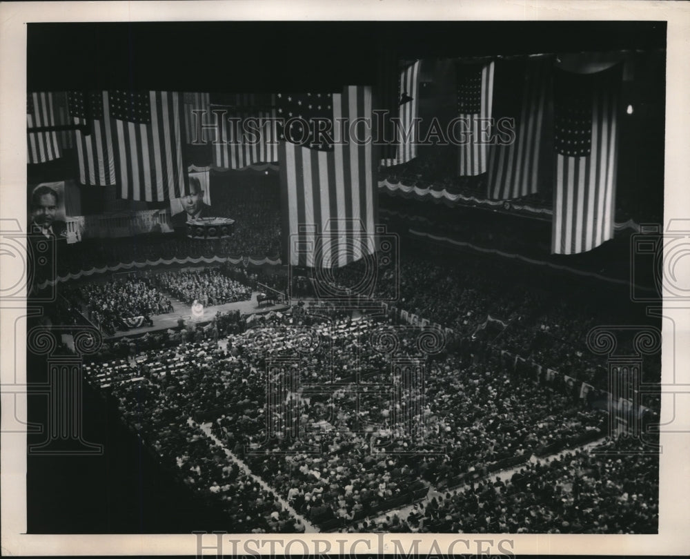 1948 Press Photo Thomas A Dewey Madison Square Garden GOP Convention - Historic Images