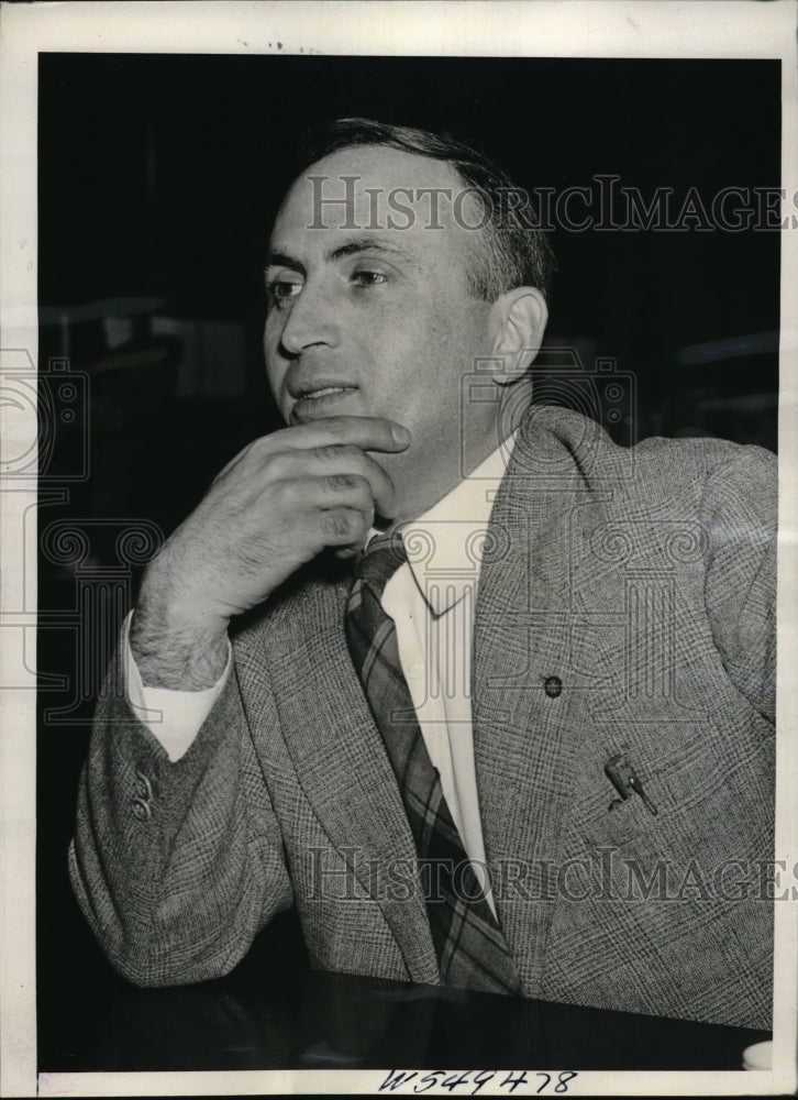 1940 Press Photo George Powers testifying for contempt refuses questions - Historic Images