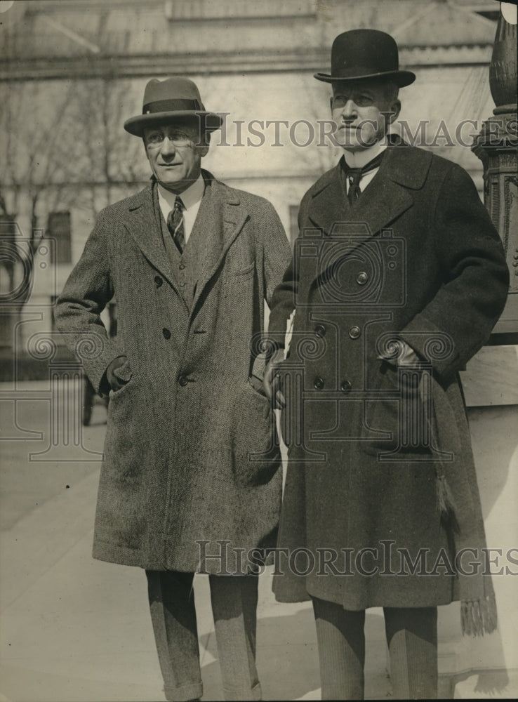 1923 Press Photo Judge CN Goodwin &amp; Herbert S Hadley At Bench &amp; Bar Conference - Historic Images