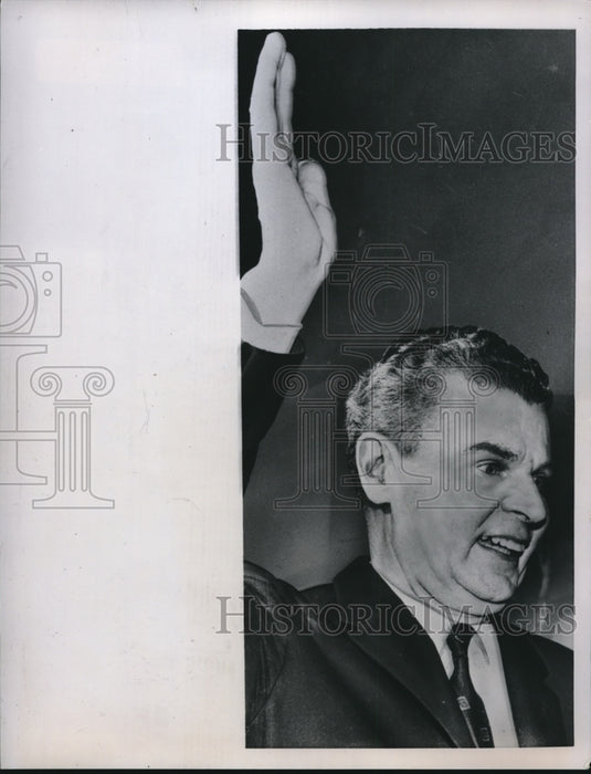1958 Press Photo Jno Dieffenbaker of Canada - Historic Images