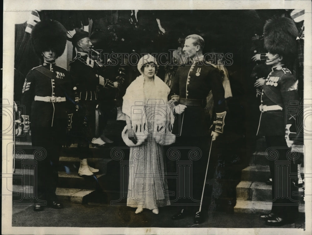 1923 Press Photo Lord Carnegie weds Princess Maude in England - Historic Images