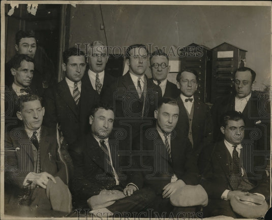 1925 Press Photo Nine Men Charged In Burglary - nex11495-Historic Images