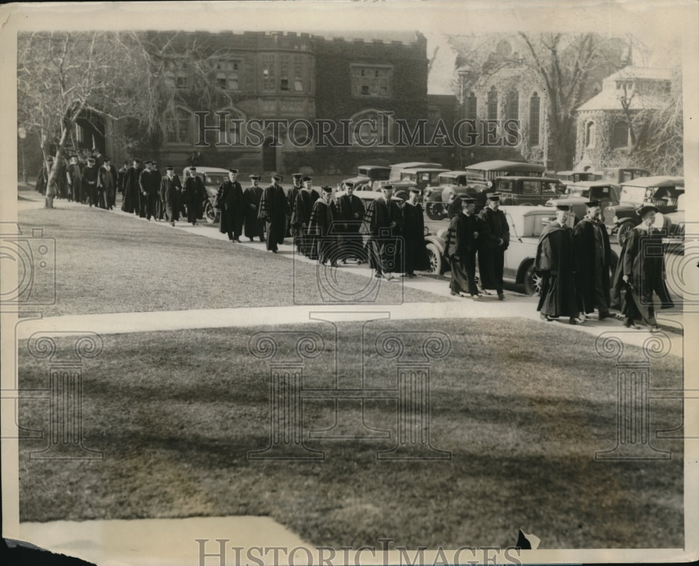 1928 Press Photo Dedication & Formal Opening Of New Engineering Lab At Princeton - Historic Images
