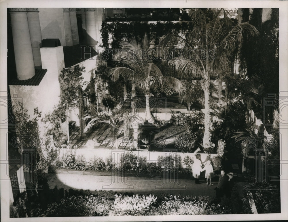 1937 Press Photo Aerial View of Flower Show - Historic Images