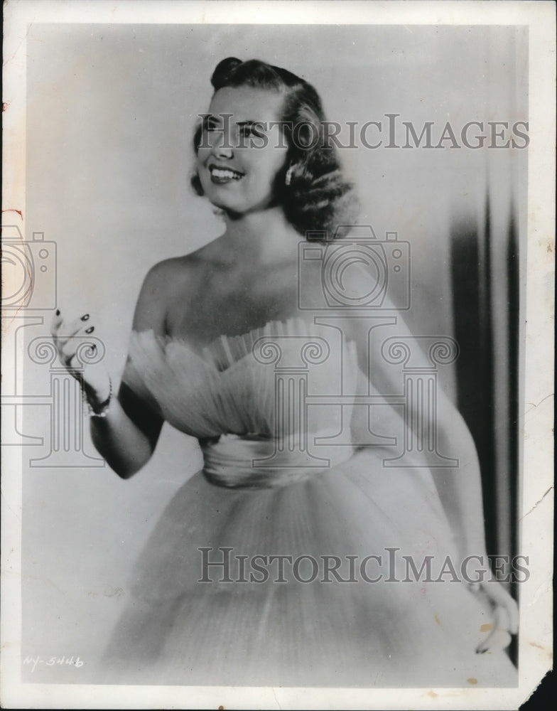 1955 Press Photo Beverly Bower American Operatic Soprano - Historic Images