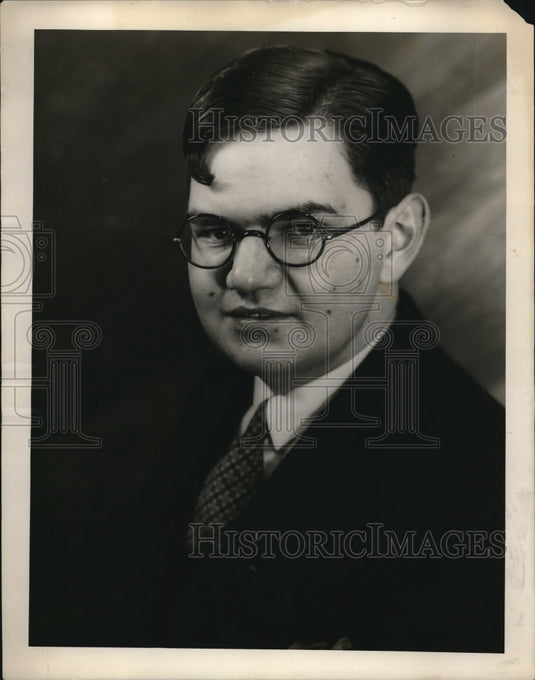 1928 Press Photo Andrew Hertel, "BCJ" at Milwaukee Journal - Historic Images