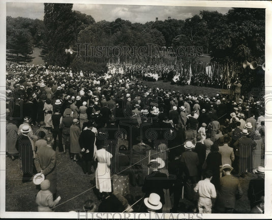 1932 Press Photo War dead honored at Sylvan theater at Washinton monument - Historic Images