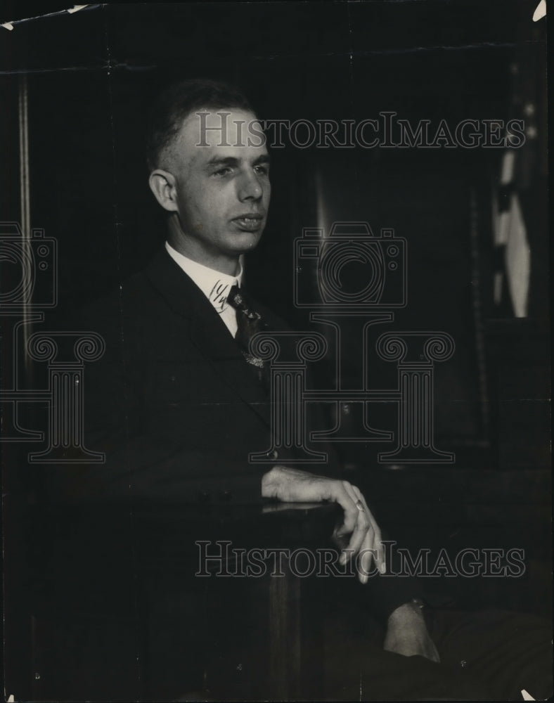 1926 Press Photo Russell Scott, notary at Salinas, on the witness stand - Historic Images