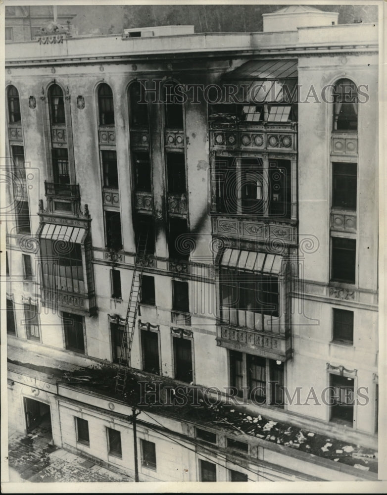 1929 Press Photo Fire at University of California Hospital San Francisco - Historic Images