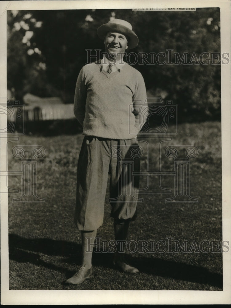 1928 Press Photo Charlie Brown, caddy master - Historic Images