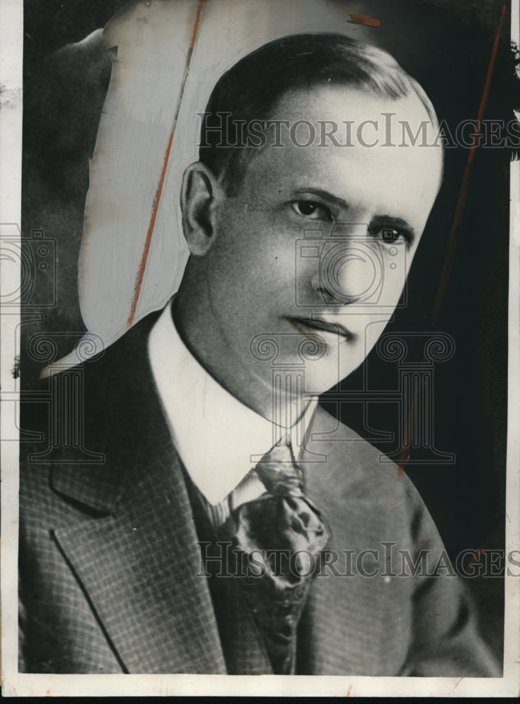 1932 Press Photo Ford Hovey, Omaha Banker - Historic Images