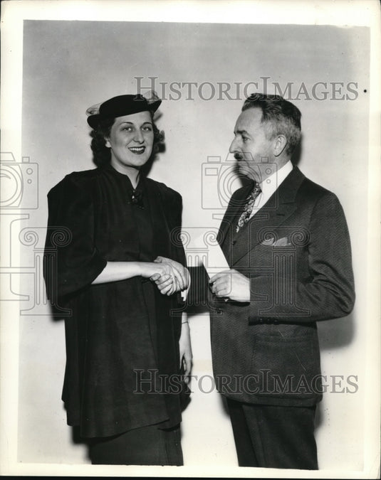 1936 Press Photo Vivian Della Chiesa, Soprano, J. F. Whitney-Historic Images