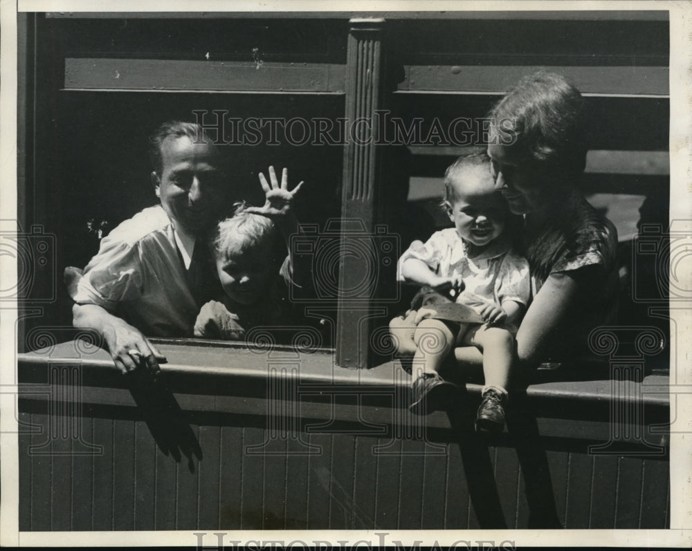 1932 Press Photo homeward bound are residents of the Johnstown Pa bonue camp - Historic Images