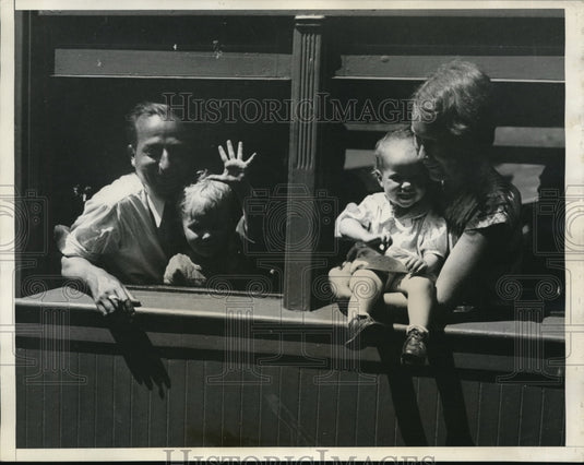 1932 Press Photo homeward bound are residents of the Johnstown Pa bonue camp - Historic Images