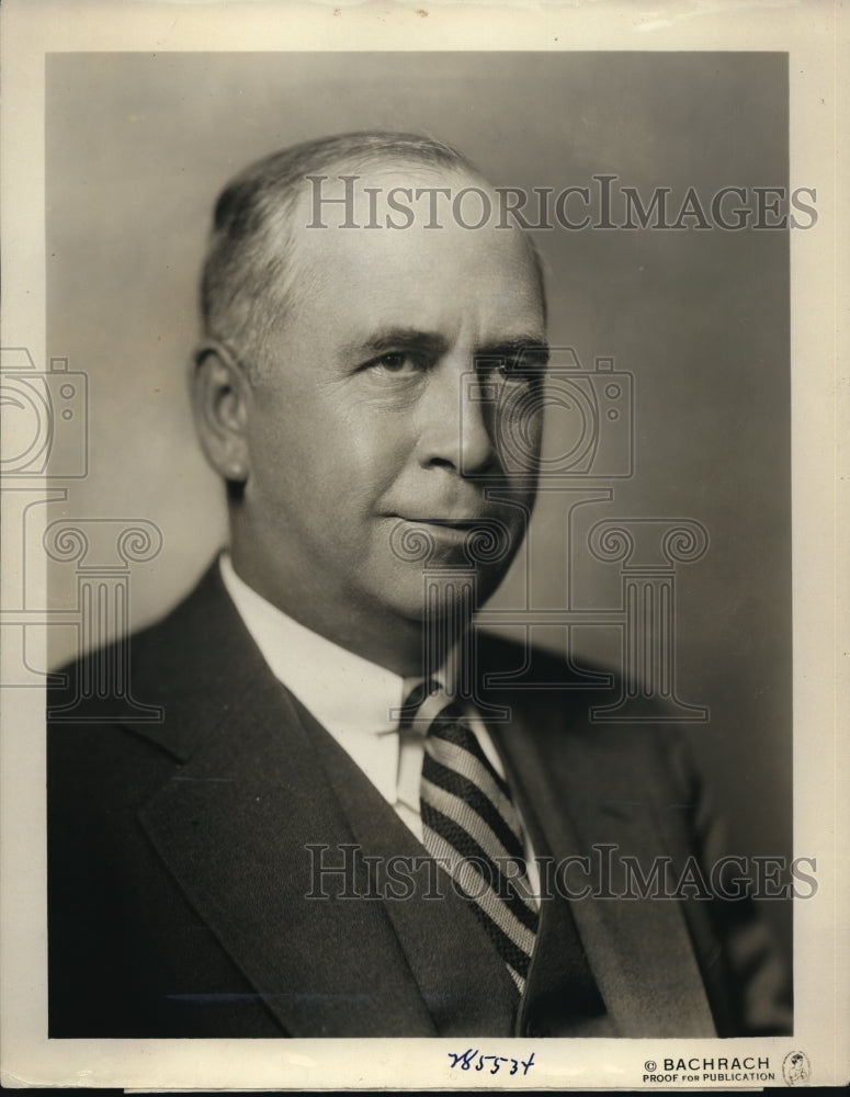 1934 Press Photo Commissioner Basil Manly Vice chair Fed Power Comm. - Historic Images