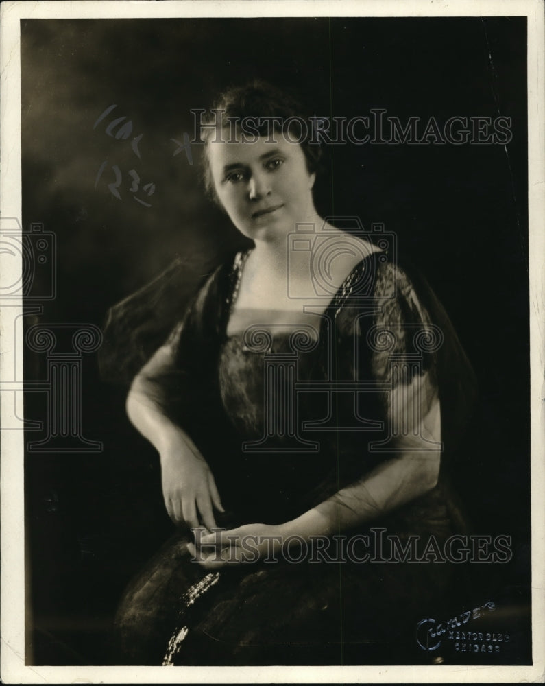 1920 Press Photo Mrs Albert H Schweizer of Chicago - Historic Images