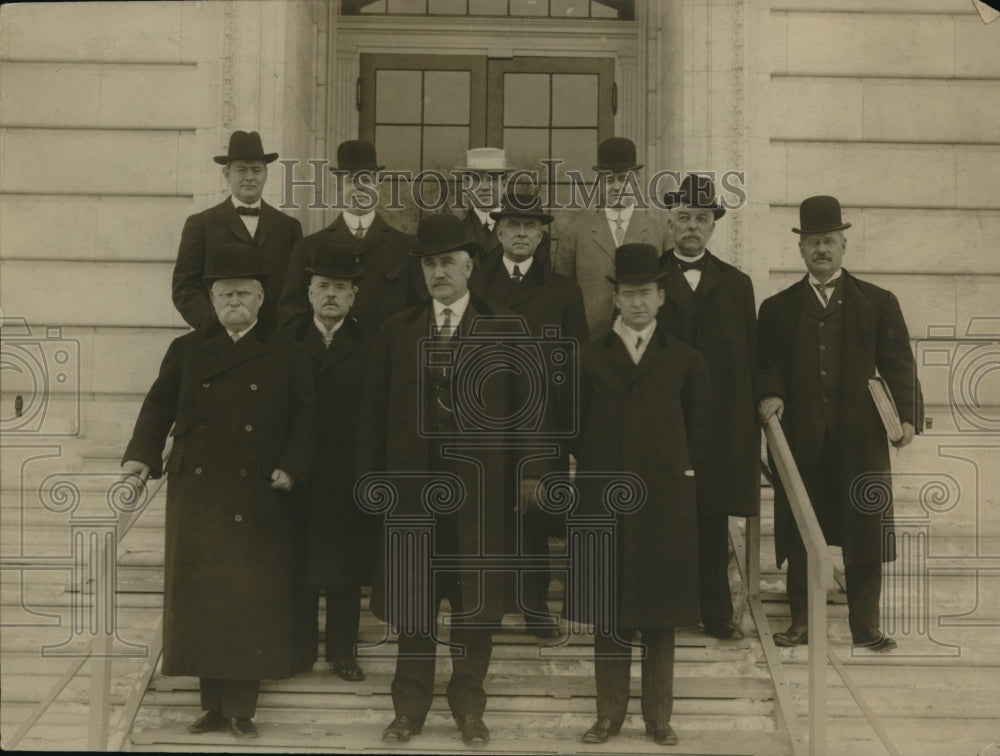 1910 Press Photo Col. Watterson, J.Worthington, J. Harmon, Cassidy, Huntington - Historic Images