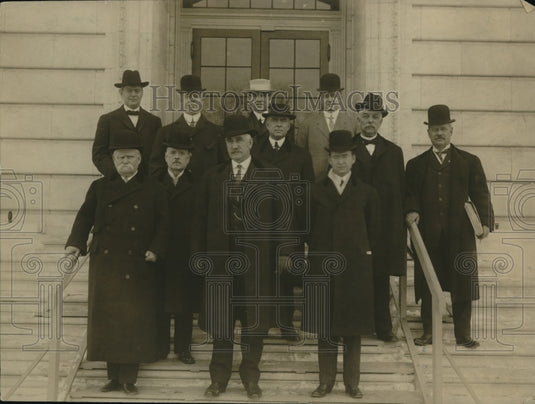 1910 Press Photo Col. Watterson, J.Worthington, J. Harmon, Cassidy, Huntington - Historic Images