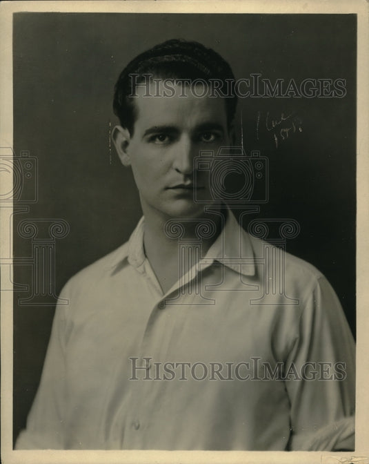 1924 Press Photo George A Coker Male Model - Historic Images