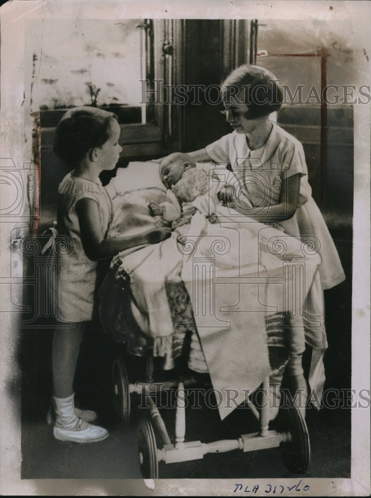 1934 Press Photo Prince Badouin of Belgium, Josephine-Charlotte, Prince Albert - Historic Images