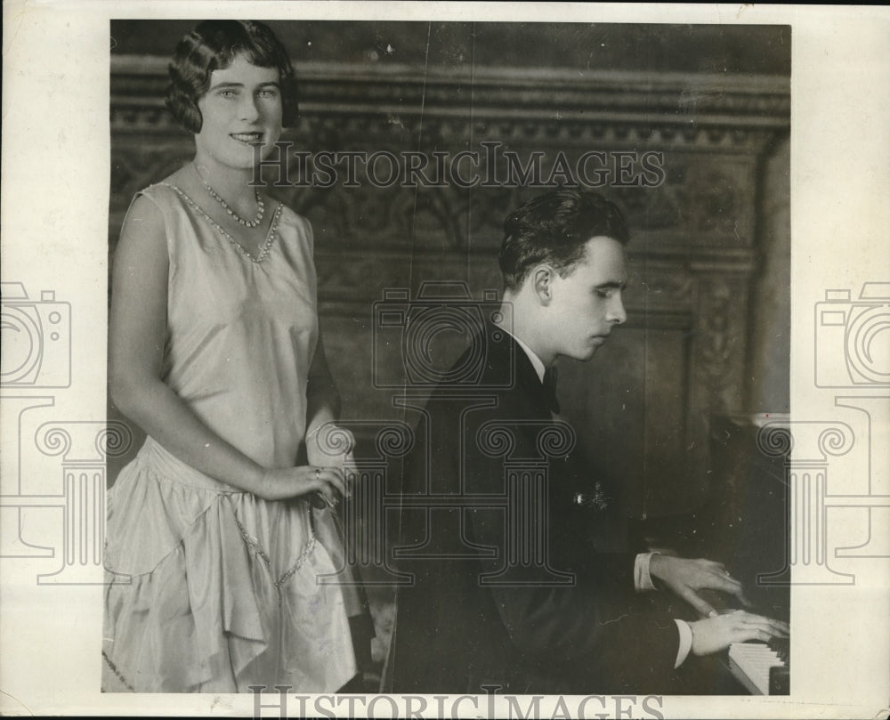 1929 Press Photo Floy Hamlin and Leroy Calvin Hendricks - Historic Images