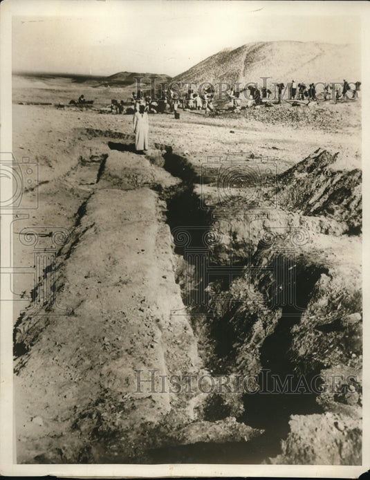 1930 Press Photo Univ. Pennsylvania Museum Expedition Seeking Egyptian Relics - Historic Images